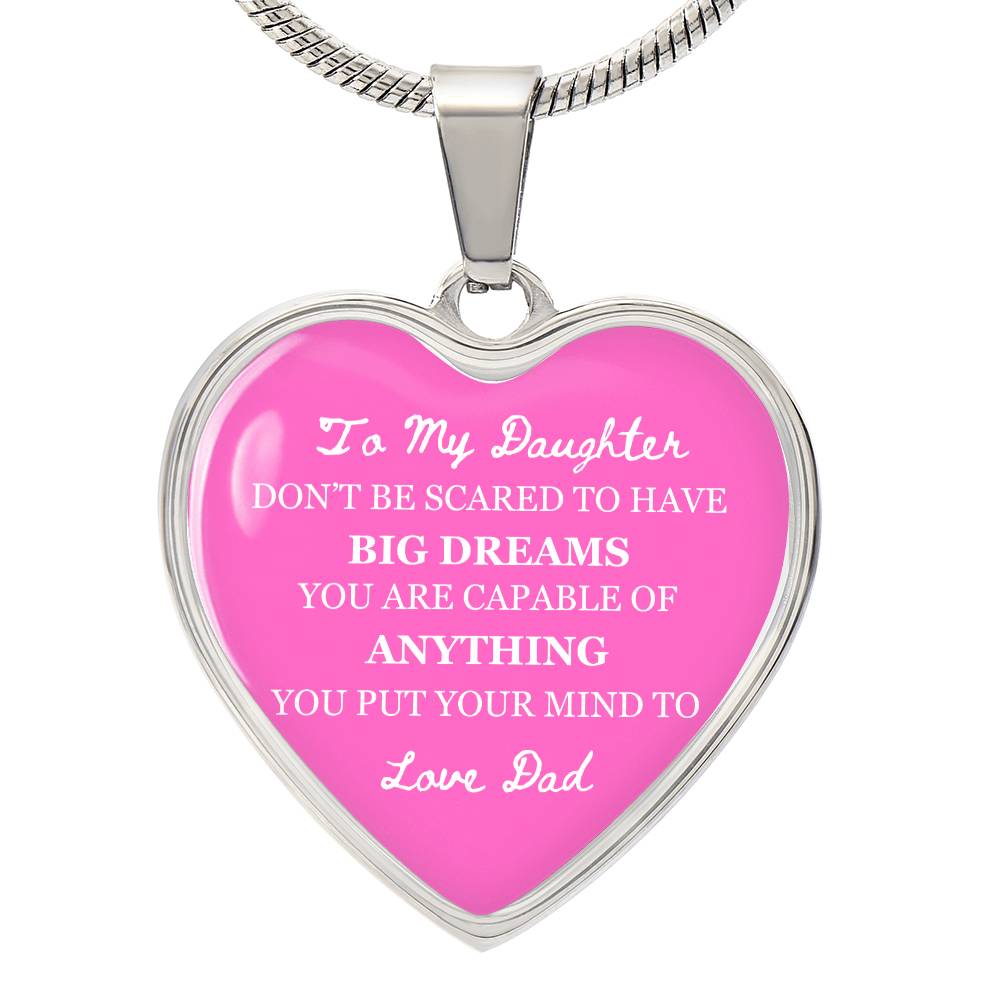 To My Daughter Necklace From Dad, Daughter Gift