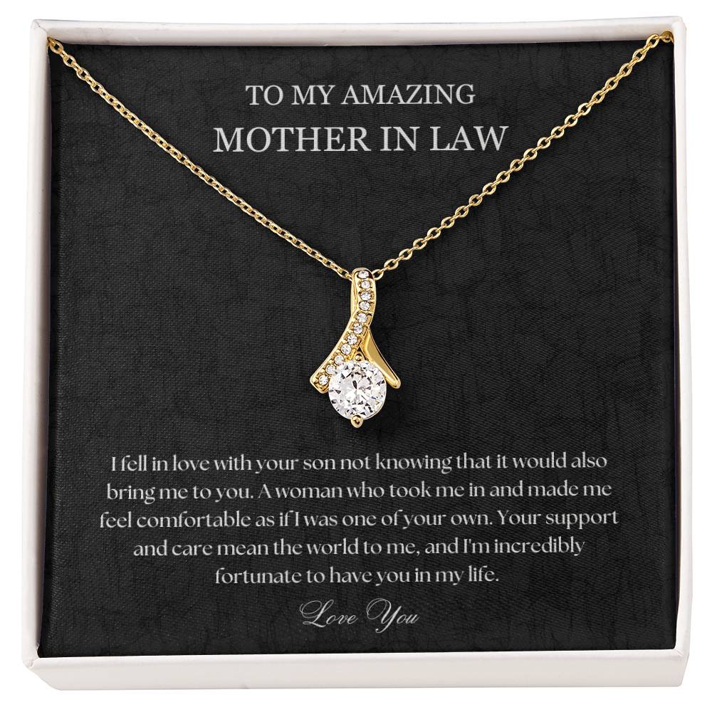 To My Mother In Law Necklace, Mother In Law Gift