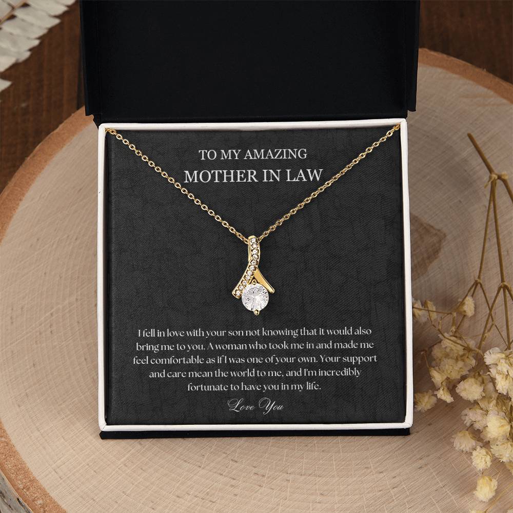 To My Mother In Law Necklace, Mother In Law Gift