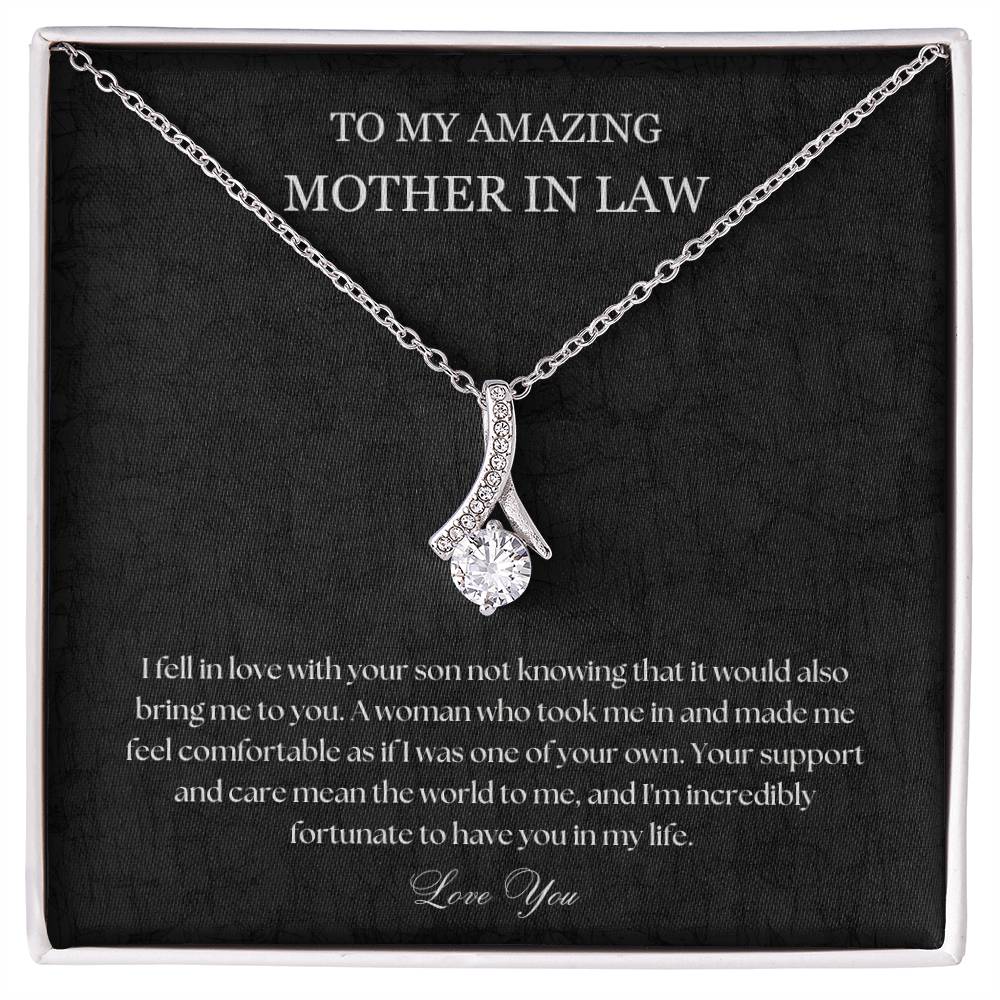 To My Mother In Law Necklace, Mother In Law Gift