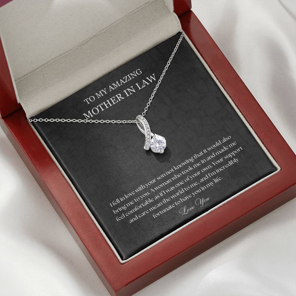 To My Mother In Law Necklace, Mother In Law Gift