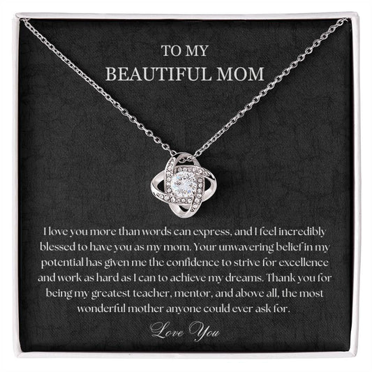 To My Mom Necklace, Mom Gift