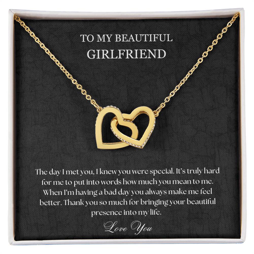 To My Girlfriend Necklace, Girlfriend Gift