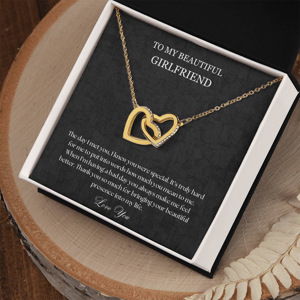 To My Girlfriend Necklace, Girlfriend Gift